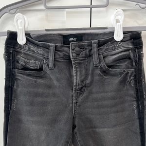 Vervet Grey Distressed Skinny Ankle Stretch Jeans Size 24